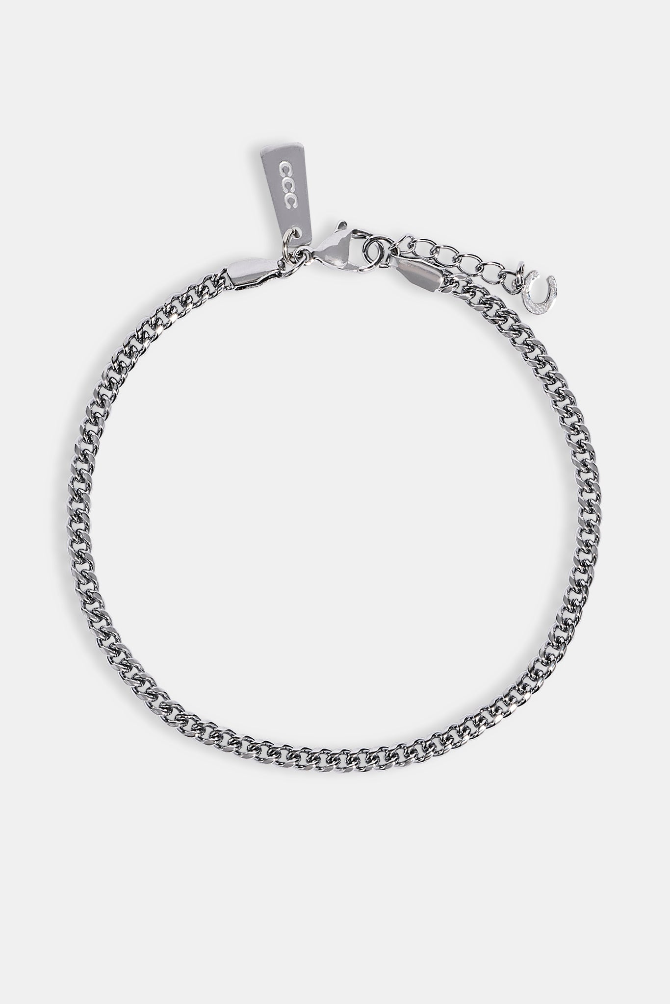 Miami Cuban Armband – 3,5 mm – Weiß